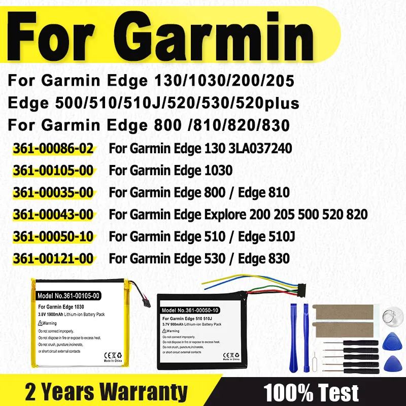 New Battery For Garmin Edge 130 3LA037240,1030,Edge 510 510J,800 810,Explore 820,520,500,200,520 plus 361-00086-02 361-00105-00
New Battery For Garmin Edge 130 3LA037240,1030,Edge 510 510J,800 810,Explore 820,520,500,200,520 plus 361-00086-02 361-00105-00