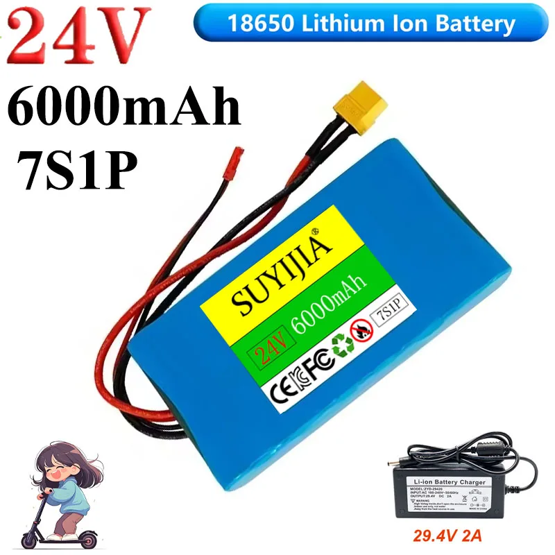 La Batterie Li-ion 24V 7S1P 29V 6000mAh 18650 Convient Aux Scooters, Jouets Et Vélos Rechargeables Avec BMS Intégré.
La Batterie Li-ion 24V 7S1P 29V 6000mAh 18650 Convient Aux Scooters, Jouets Et Vélos Rechargeables Avec BMS Intégré.