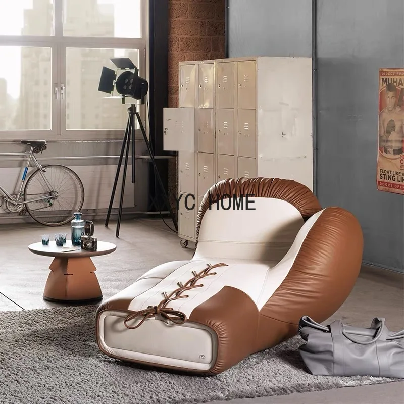 Irregular boxing gloves, sofa chairs, fiberglass leather art single person leisure lounge chairs
Irregular boxing gloves, sofa chairs, fiberglass leather art single person leisure lounge chairs