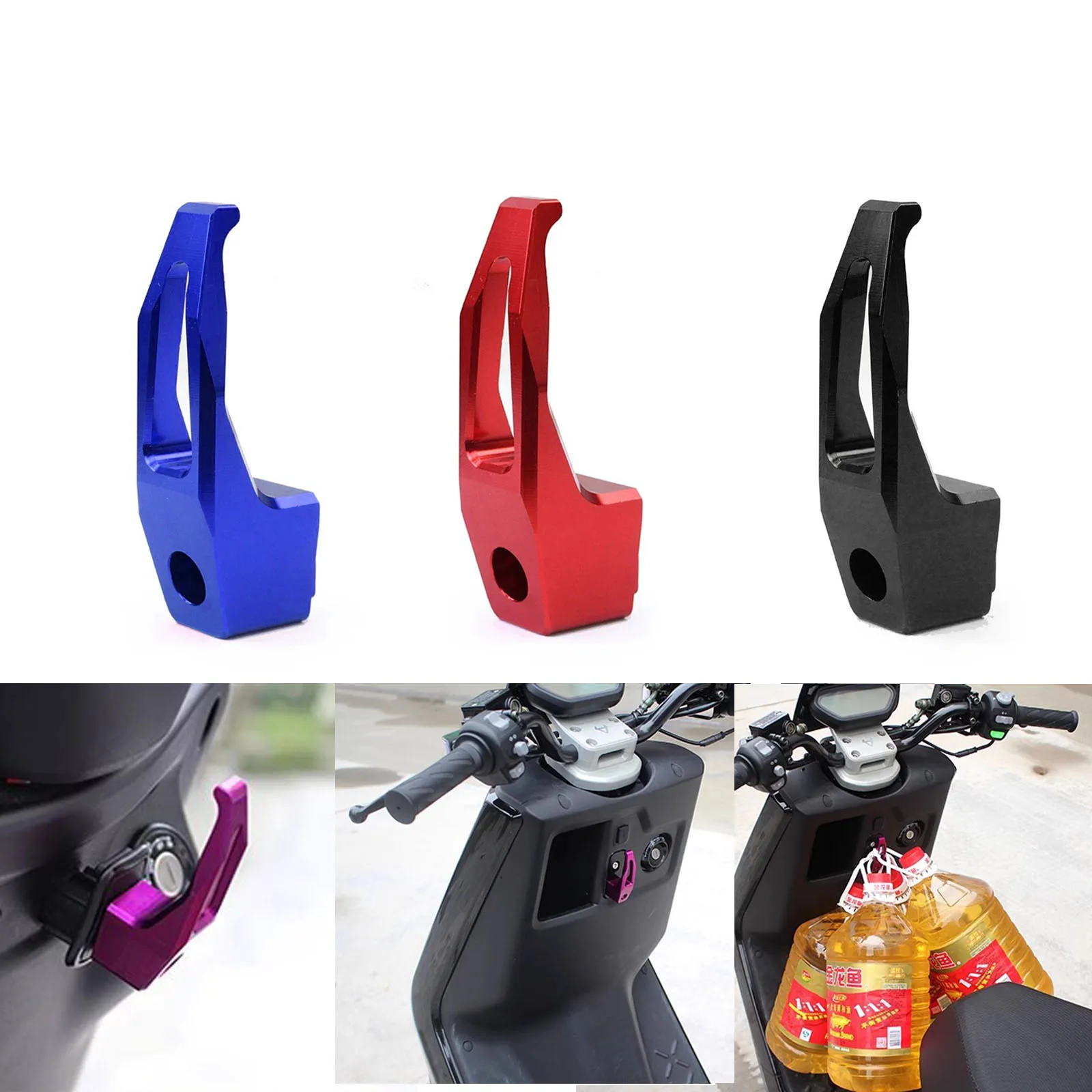 Universal Motorcycle Luggage Hook Durable Screw Aluminum Alloy Hanger Motorbike Handlebar Helmet Bag Hook Bottle Carry Holder
Universal Motorcycle Luggage Hook Durable Screw Aluminum Alloy Hanger Motorbike Handlebar Helmet Bag Hook Bottle Carry Holder