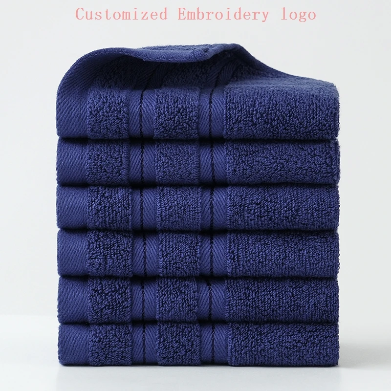 10pcs Customized Embroidery Logo Towel Navy Blue Soft Salon Towels Bathroom Gift Towel White Wholesale Price
10pcs Customized Embroidery Logo Towel Navy Blue Soft Salon Towels Bathroom Gift Towel White Wholesale Price