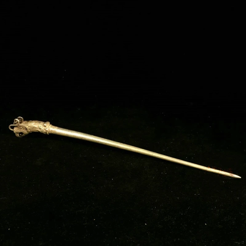Chinese vintage silver miao silver dragon head hairpin classical silver hairpin ethnic collection
Chinese vintage silver miao silver dragon head hairpin classical silver hairpin ethnic collection