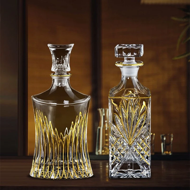 Hand-painted gold glass wine bottle Internet celebrity household high-end foreign wine Whiskey bottle wine
Hand-painted gold glass wine bottle Internet celebrity household high-end foreign wine Whiskey bottle wine