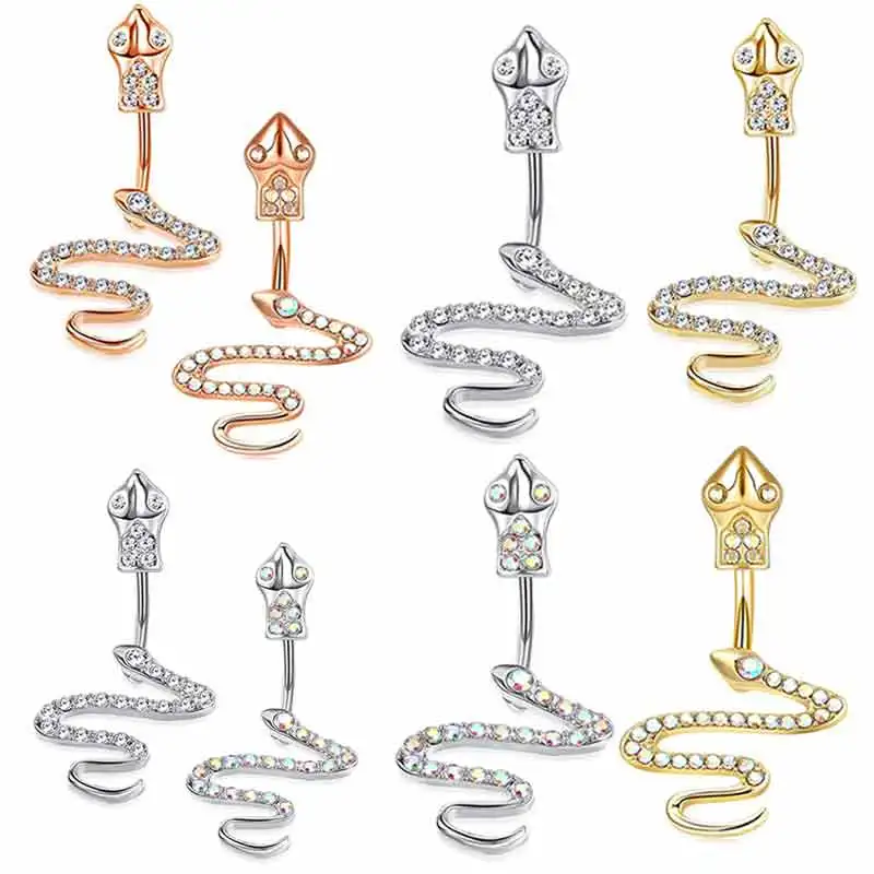 Punk Snake Belly Button Ring Bat Dangle Navel Piercing Ring Zircon Pistol Snake Body Piercing Jewelry Umbilical Piercing
Punk Snake Belly Button Ring Bat Dangle Navel Piercing Ring Zircon Pistol Snake Body Piercing Jewelry Umbilical Piercing