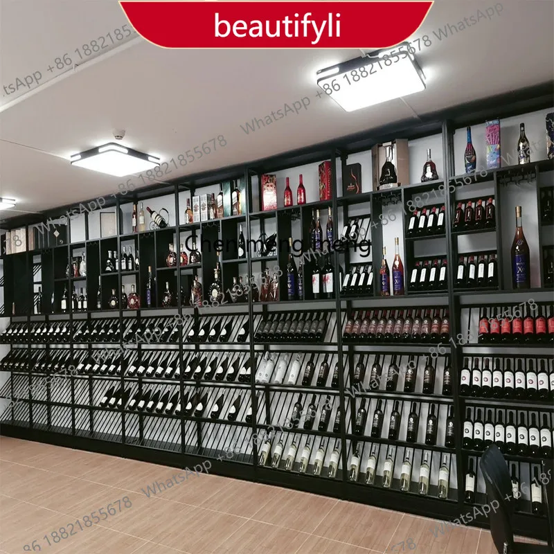 A38 European retro wine cabinet, display cabinet wrought iron wine rack stainless steel floor wine cabinet commercial
A38 European retro wine cabinet, display cabinet wrought iron wine rack stainless steel floor wine cabinet commercial