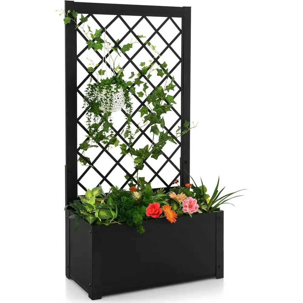 Elevated Metal Garden Bed with Trellis, 44 Outdoor Planter for Climbing Plants, Suitable for Yard, Garden, Balcony
Elevated Metal Garden Bed with Trellis, 44 Outdoor Planter for Climbing Plants, Suitable for Yard, Garden, Balcony