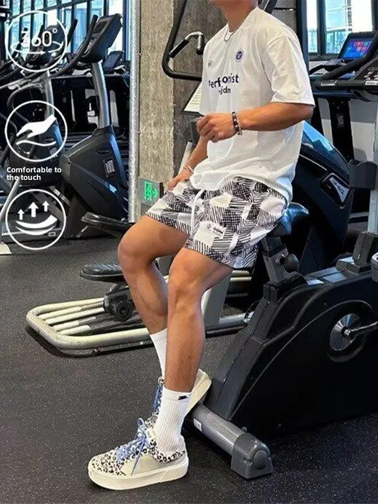 Американские клетчатые спортивные орты Qui Dry, мужские летние тонкие дышащие баскетбольные брюки длиной до колена, тренировочные брюки четырех четверти
Американские клетчатые спортивные орты Qui Dry, мужские летние тонкие дышащие баскетбольные брюки длиной до колена, тренировочные брюки четырех четверти