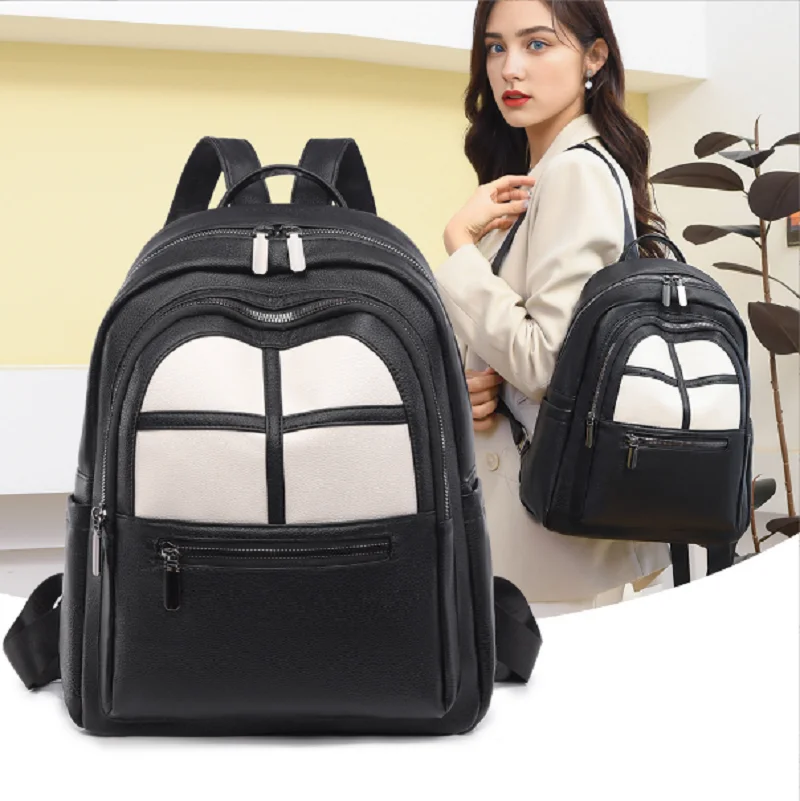 Hot Sale New Fashion Korean Soft Leather Backpacks Women's Casual Large Capacity Travel Shoulder Bags Totes School Bagpack
Hot Sale New Fashion Korean Soft Leather Backpacks Women's Casual Large Capacity Travel Shoulder Bags Totes School Bagpack