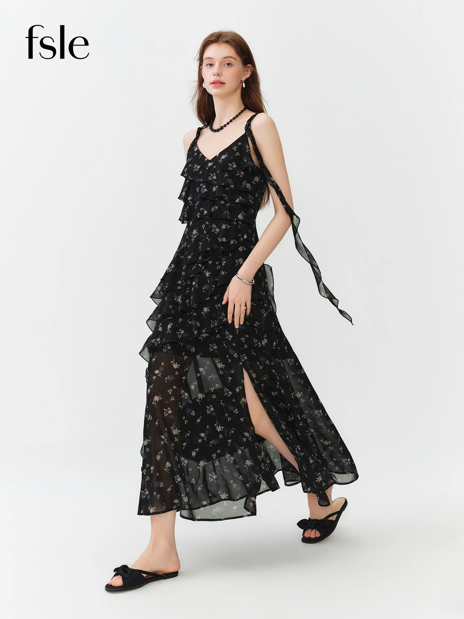 FSLE Summer Women Floral Print Ruffle Tiered Maxi Dress Adjustable Spaghetti Strap A-Line Long Dress Coquette Romantic Style
FSLE Summer Women Floral Print Ruffle Tiered Maxi Dress Adjustable Spaghetti Strap A-Line Long Dress Coquette Romantic Style