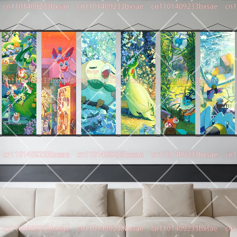 Pokémon Scroll Painting Anime Poster Pikachu Home Living Room Bedroom Soft Decoration Hanging Painting Practical Children's Gift
Pokémon Scroll Painting Anime Poster Pikachu Home Living Room Bedroom Soft Decoration Hanging Painting Practical Children's Gift