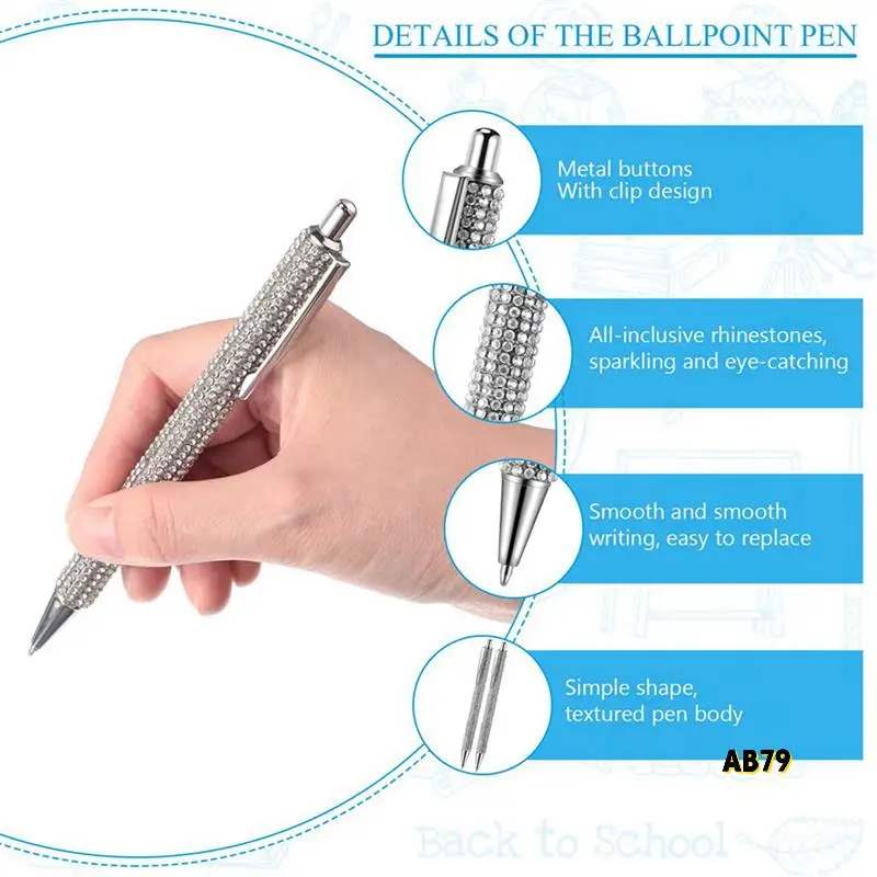 16Pcs Cute Pen Bling Diamond Pens Christmas Rhinestones Gift Metal Ballpoint Pens Fancy Sparkly Crystal Pens C
16Pcs Cute Pen Bling Diamond Pens Christmas Rhinestones Gift Metal Ballpoint Pens Fancy Sparkly Crystal Pens C