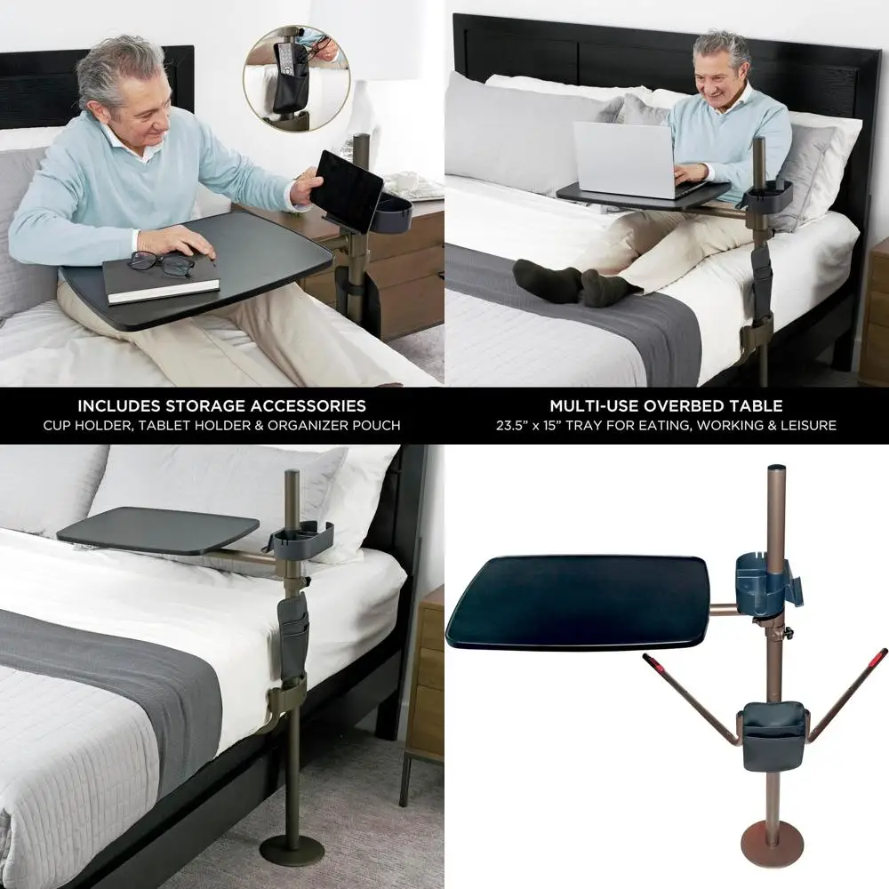 Столик-подставка Freedom Overbed, регулируемый медицинский столик для ноутбука и большой прикроватный столик увеличенного размера с подстаканником и органайзером, поворот на 360 градусов
Столик-подставка Freedom Overbed, регулируемый медицинский столик для ноутбука и большой прикроватный столик увеличенного размера с подстаканником и органайзером, поворот на 360 градусов