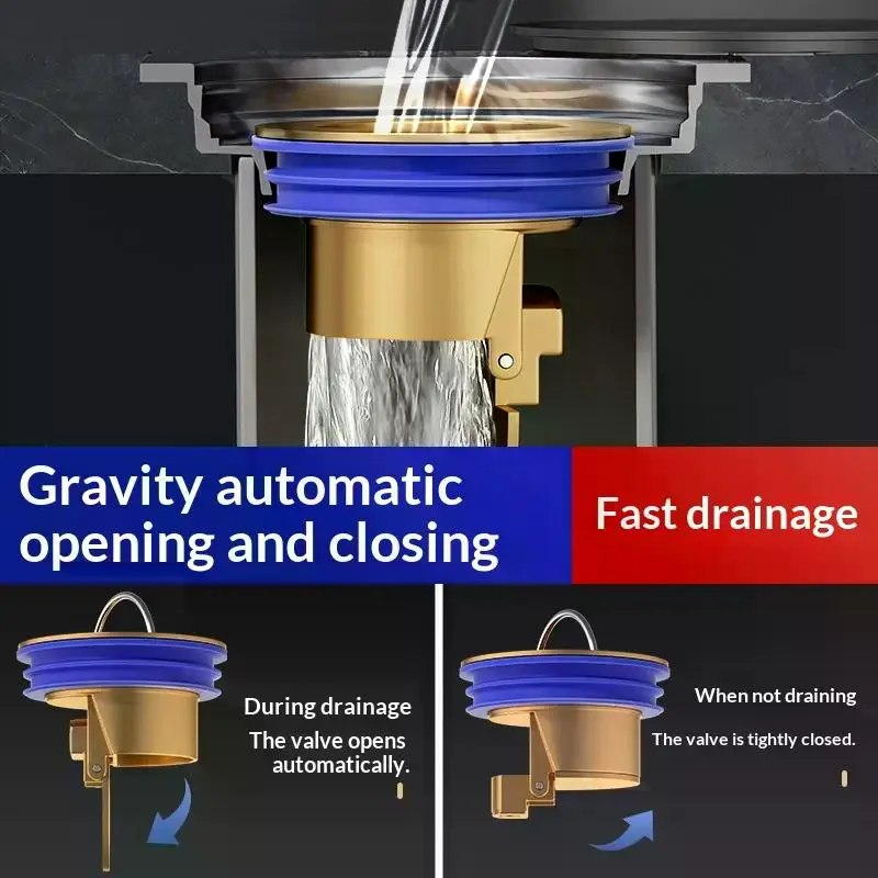 Brass Drain Plug One Way Valve Drop-in, Shower Floor Drain Backflow Preventer, Anti-Odor Shower Drain Plug, Shower Stopper
Brass Drain Plug One Way Valve Drop-in, Shower Floor Drain Backflow Preventer, Anti-Odor Shower Drain Plug, Shower Stopper