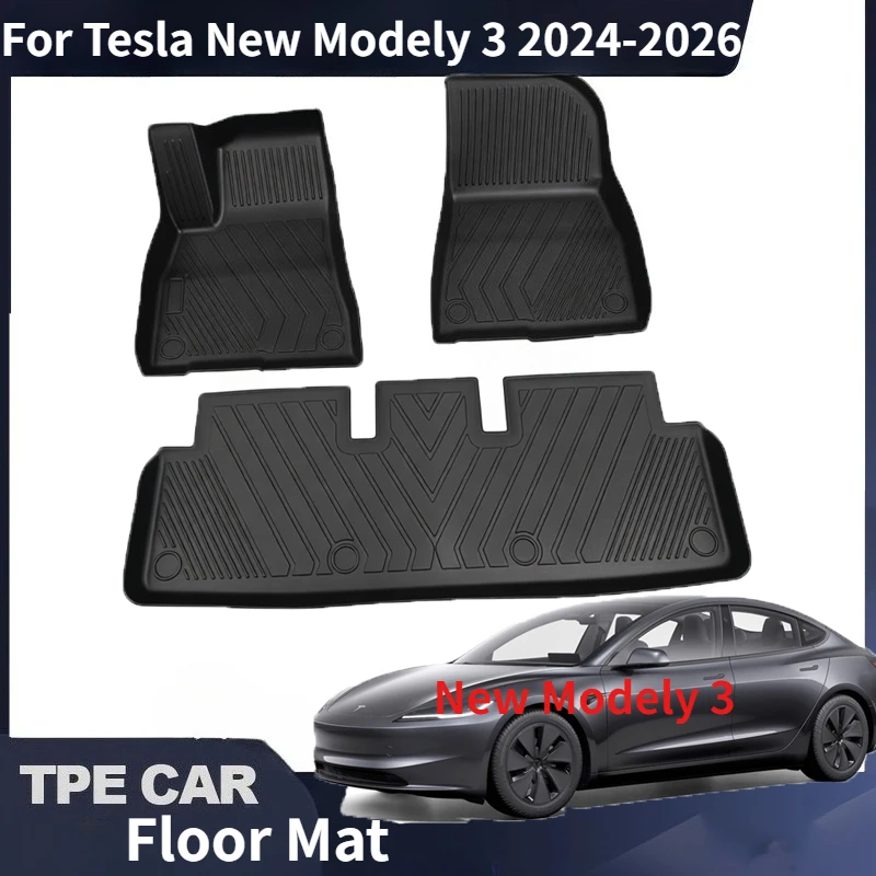 TPE Car Floor Mats For Tesla New Modely 3 2024-2026 Models Floor Mats Cargo Liner Floor Liners Trunk Mat Car Interior Accessory
TPE Car Floor Mats For Tesla New Modely 3 2024-2026 Models Floor Mats Cargo Liner Floor Liners Trunk Mat Car Interior Accessory