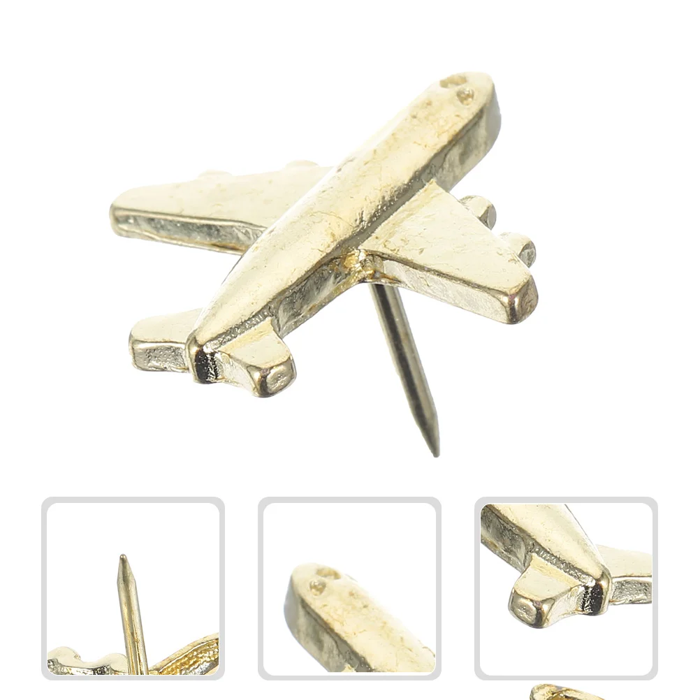 30 Pcs Bulletin Board Metal Airplane Thumbtack Pin Photo Wall Cute Push Tacks Thumbtacks Golden
30 Pcs Bulletin Board Metal Airplane Thumbtack Pin Photo Wall Cute Push Tacks Thumbtacks Golden