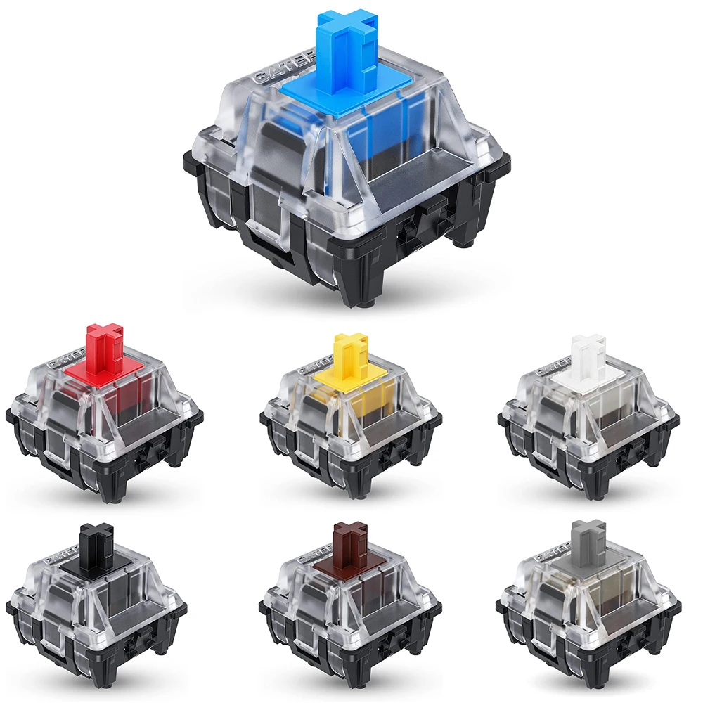 Gateron KS-15 Optical Switches Red Blue Yellow White 45g Force Linear Clear Top RGB Switches for MX Mechanical Gaming Keyboard
Gateron KS-15 Optical Switches Red Blue Yellow White 45g Force Linear Clear Top RGB Switches for MX Mechanical Gaming Keyboard
