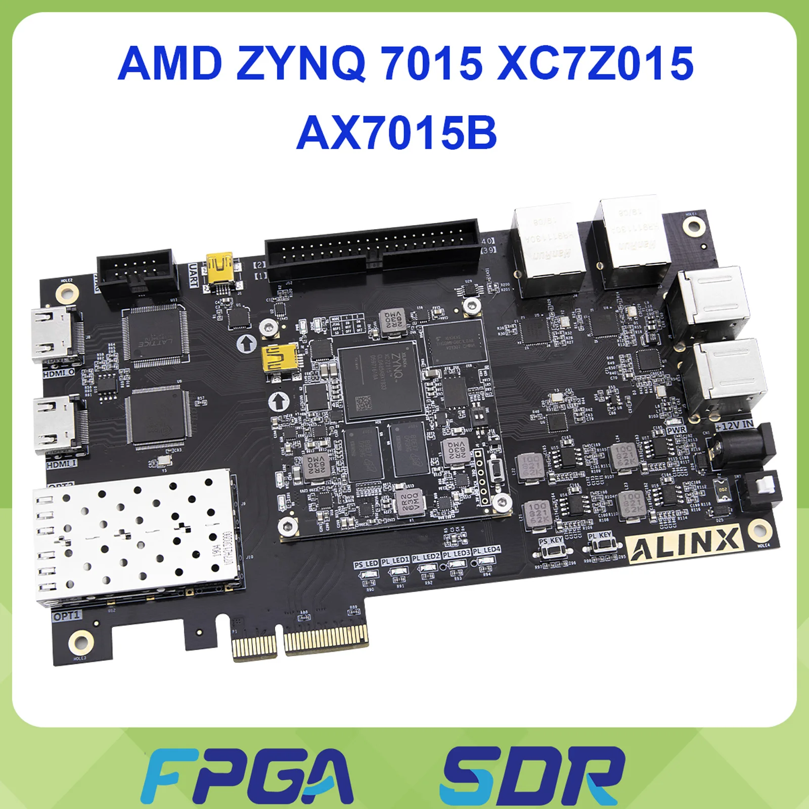 ALINX AX7015B ZYNQ 7000 SoC XC7Z015 ARM 7015 SoM FPGA Development Board with PCIE HDMI for Embedded Systems AX7015 Zedboard
ALINX AX7015B ZYNQ 7000 SoC XC7Z015 ARM 7015 SoM FPGA Development Board with PCIE HDMI for Embedded Systems AX7015 Zedboard