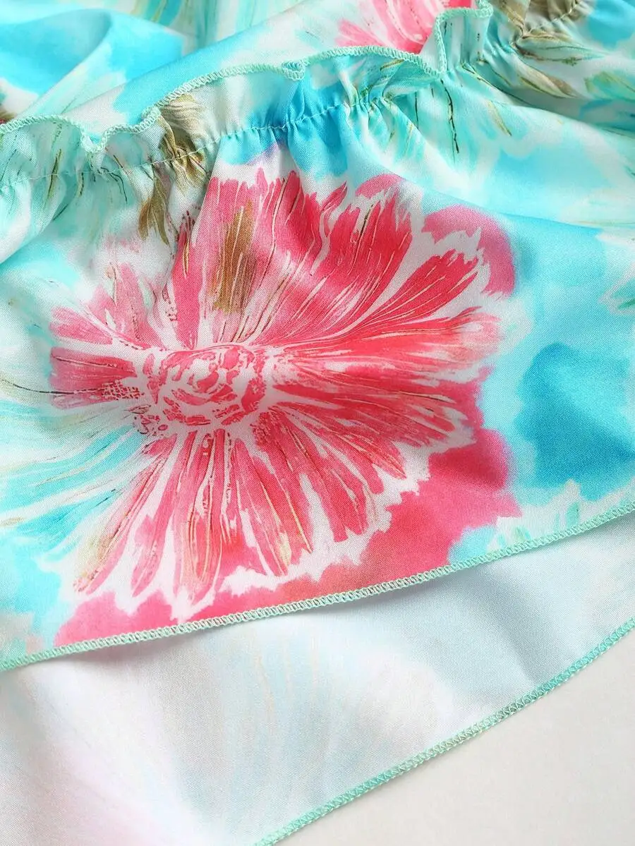 Womens Sleeveless Floral Print A-Line Slip Dress
Womens Sleeveless Floral Print A-Line Slip Dress