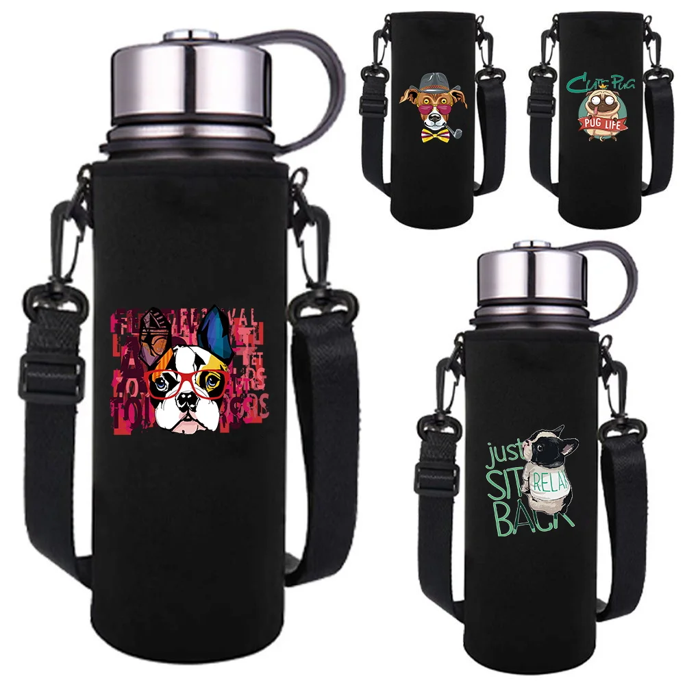 Water Bottle Sleeve Adjustable Strap, Portable Insulated Water Cup Sleeve for 550-1500ML Sports Bottles Case Dog Print
Water Bottle Sleeve Adjustable Strap, Portable Insulated Water Cup Sleeve for 550-1500ML Sports Bottles Case Dog Print