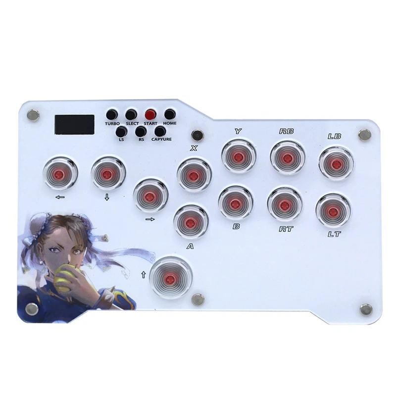 Mini Hitbox Fight Stick LED Mini Hitbox Controller Replacement Accessories For PC PS4/PS3/Switch Arcade Joystick Fight Box
Mini Hitbox Fight Stick LED Mini Hitbox Controller Replacement Accessories For PC PS4/PS3/Switch Arcade Joystick Fight Box