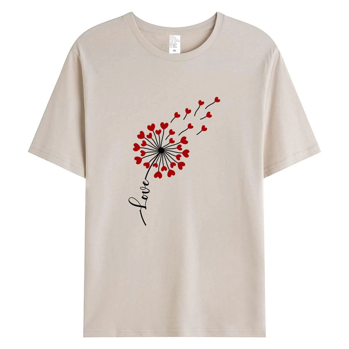 Red Heart Dandelion Print Women T-Shirt Casual Love Graphic Short Sleeve Tee Summer O-Neck Harajuku Female Clothing Top
Red Heart Dandelion Print Women T-Shirt Casual Love Graphic Short Sleeve Tee Summer O-Neck Harajuku Female Clothing Top