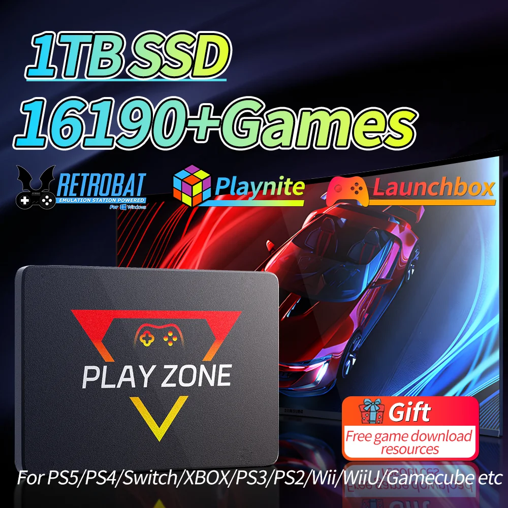 JMachen 1TB Gaming SSD 3 System in 1 Game Console 80+ Emulators for PS5/PS4/XBOX/XBOX One/PS3/SWITCH with 16191 3D & Retro Games
JMachen 1TB Gaming SSD 3 System in 1 Game Console 80+ Emulators for PS5/PS4/XBOX/XBOX One/PS3/SWITCH with 16191 3D & Retro Games