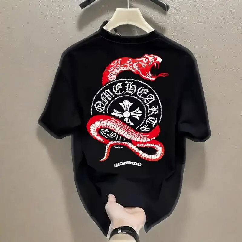 Printed Short-sleeved T-shirt for Men Summer Pure Cotton Couple New Round Neck Pullover Loose Casual Trend
Printed Short-sleeved T-shirt for Men Summer Pure Cotton Couple New Round Neck Pullover Loose Casual Trend