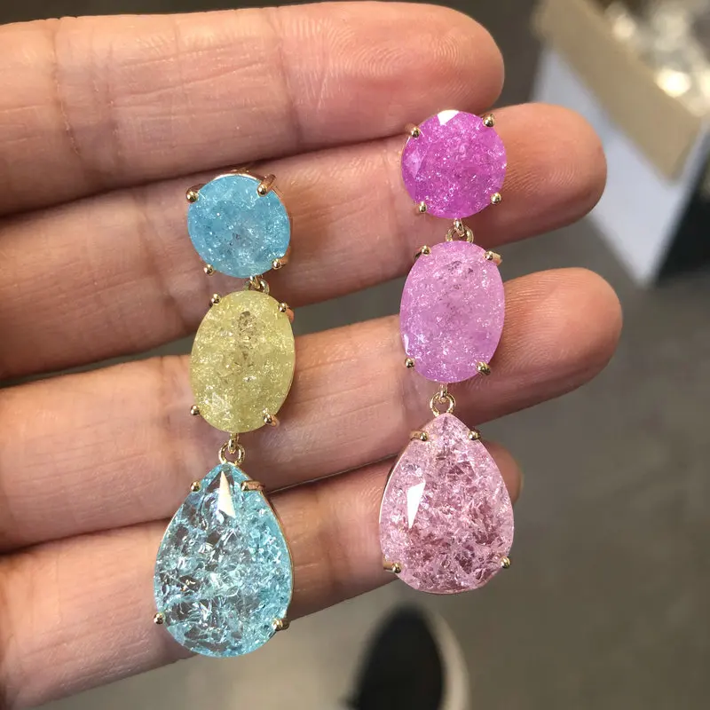Fashion Ice Broken Cubic Zirconia Earring for Women All-match Personality Fashion Trend Daily Accessories Jewelry Gift
Fashion Ice Broken Cubic Zirconia Earring for Women All-match Personality Fashion Trend Daily Accessories Jewelry Gift