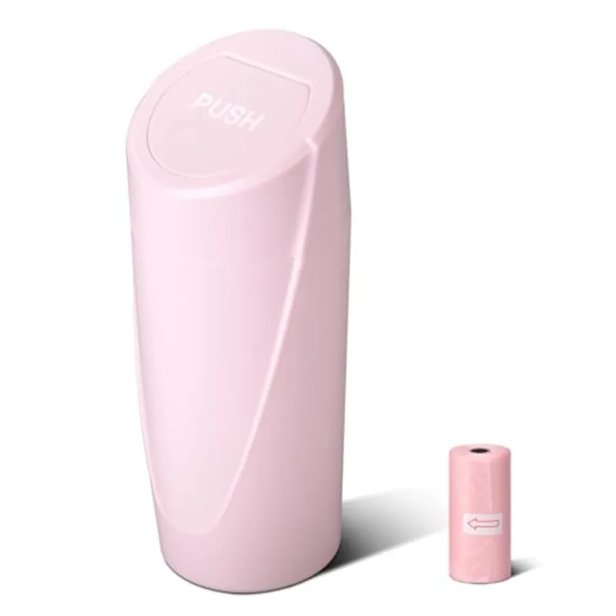 Car Trash Can Bin with Lid - Car Garbage Can Cup Holder - Pink Mini Leakproof Vehicle Garbage Bin with 20pcs Trash Bags - Autom
Car Trash Can Bin with Lid - Car Garbage Can Cup Holder - Pink Mini Leakproof Vehicle Garbage Bin with 20pcs Trash Bags - Autom