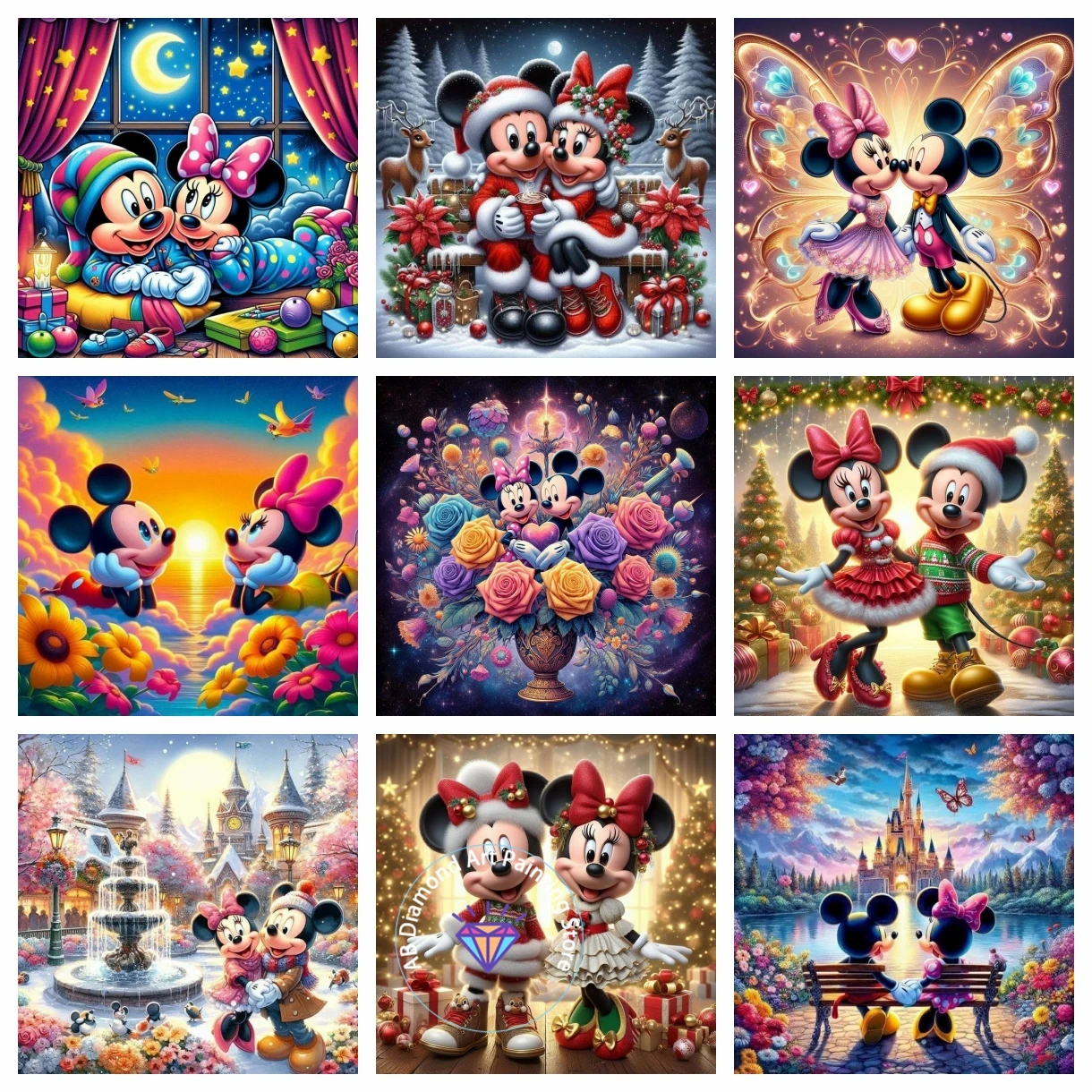Sweet Mickey Mouse And Minnie Cartoon Fantasy Disney Castle AB Diamond Painting Kit 5D DIY Crafts Home Decor Children Gift
Sweet Mickey Mouse And Minnie Cartoon Fantasy Disney Castle AB Diamond Painting Kit 5D DIY Crafts Home Decor Children Gift