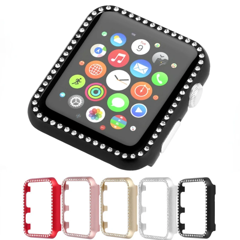 Metal Case for Apple Watch Series 8 7 45mm 41mm 6 5 4 SE 40mm 44mm Luxury Screen Diamond Protective Cover for iWatch 3 42mm 38mm
Metal Case for Apple Watch Series 8 7 45mm 41mm 6 5 4 SE 40mm 44mm Luxury Screen Diamond Protective Cover for iWatch 3 42mm 38mm