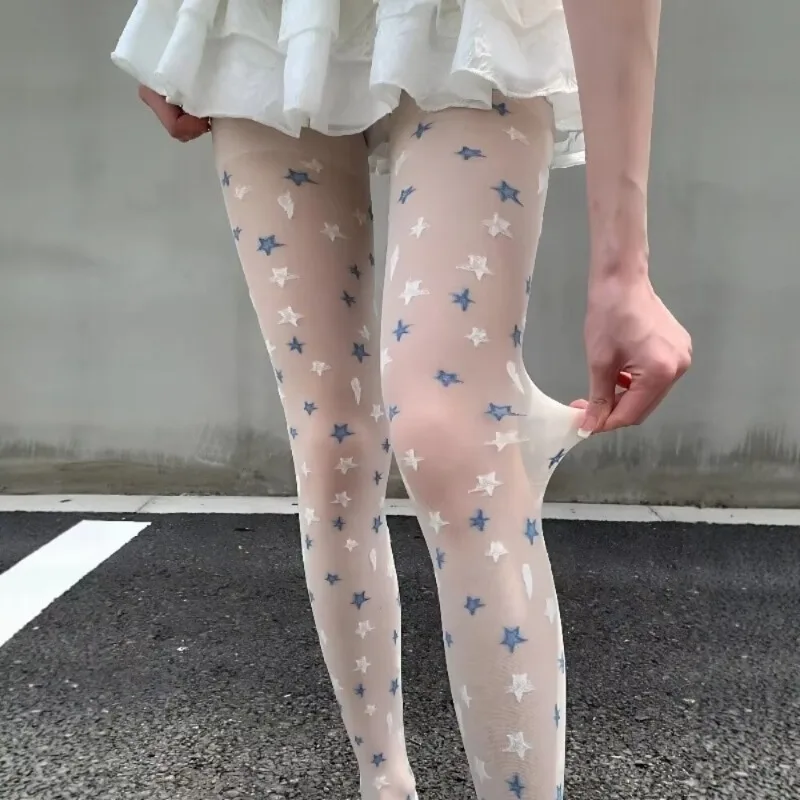 Y2K Star Print Tights Cute Milky White Sheer Pantyhose Ins Style Pure Desire Stockings Retro 90s Spotty Leggings for Hot Girls
Y2K Star Print Tights Cute Milky White Sheer Pantyhose Ins Style Pure Desire Stockings Retro 90s Spotty Leggings for Hot Girls