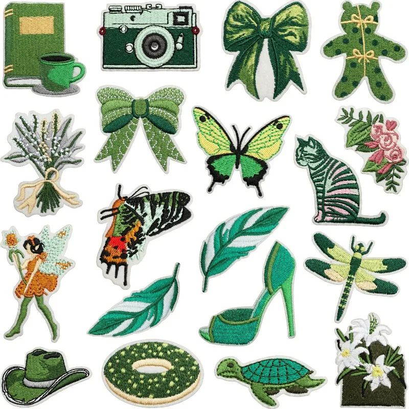 Green Bow Girl Feather Iron-on Sew Embroidery Badge Patches DIY T-shirt Hat Backpack Jeans Clothing Appliques Sticker
Green Bow Girl Feather Iron-on Sew Embroidery Badge Patches DIY T-shirt Hat Backpack Jeans Clothing Appliques Sticker