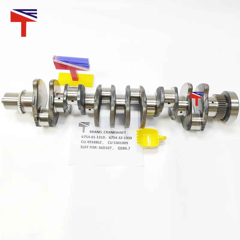 Коленвал 6754-01-1310 для деталей двигателя строительной техники S6D107
Коленвал 6754-01-1310 для деталей двигателя строительной техники S6D107