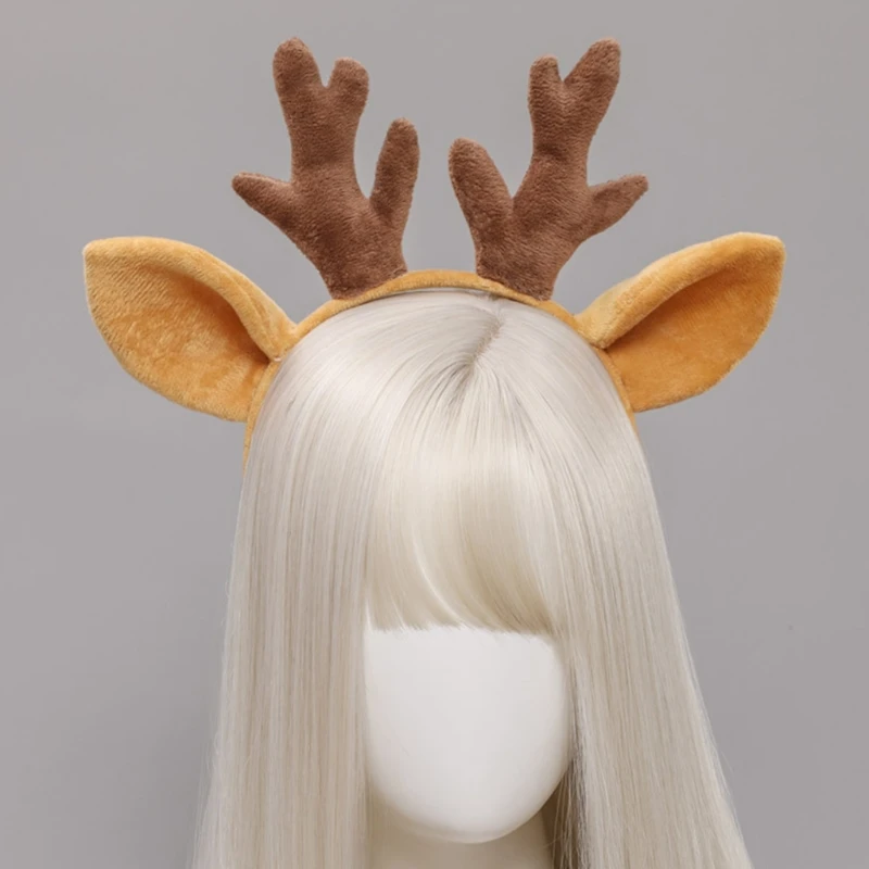 Cartoon Animal Deer Ears Headband Plush Antler Hairband Furry Headband Anime for Halloween Christmas Cosplay Accessories
Cartoon Animal Deer Ears Headband Plush Antler Hairband Furry Headband Anime for Halloween Christmas Cosplay Accessories