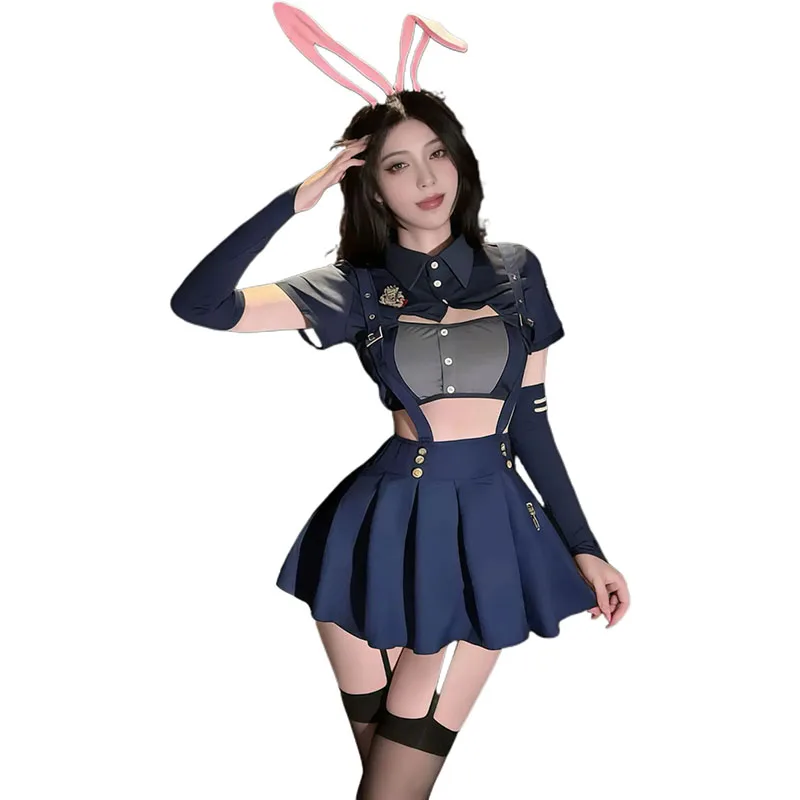 Anime Girl Judy Bunny Police Cosplay Costume Suit Patrol Officer Nightclub Stage Uniform Women Sexy Bunny Girl Pajamas Dress Up
Anime Girl Judy Bunny Police Cosplay Costume Suit Patrol Officer Nightclub Stage Uniform Women Sexy Bunny Girl Pajamas Dress Up