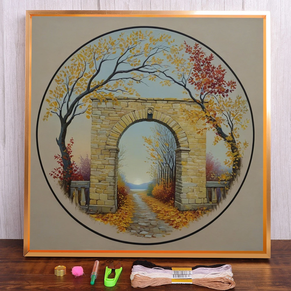 Autumn Scenery Printed Canvas Cross-Stitch Embroidery Patterns Handiwork Painting Needlework Handmade Package Jewelry Counted
Autumn Scenery Printed Canvas Cross-Stitch Embroidery Patterns Handiwork Painting Needlework Handmade Package Jewelry Counted