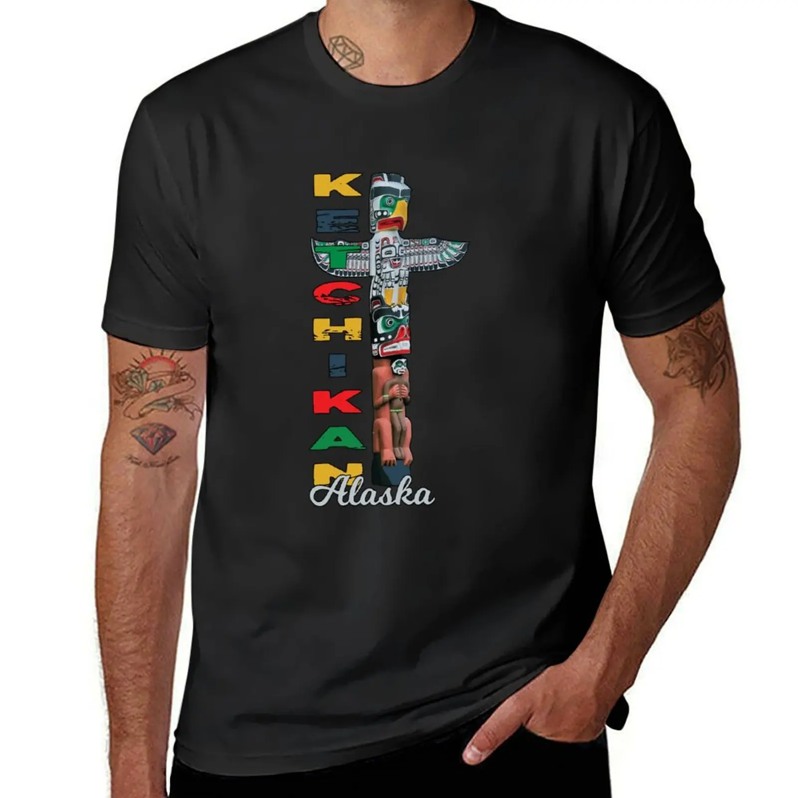 Ketchikan Alaska Native Totem Art Design Souvenir T-Shirt tees shirts graphic tees slim fit t shirts for men
Ketchikan Alaska Native Totem Art Design Souvenir T-Shirt tees shirts graphic tees slim fit t shirts for men