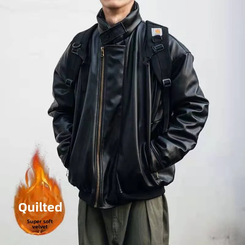 Утепленная повседневная байкерская куртка для мужчин, свободная теплая хлопковая куртка в корейском стиле, модная верхняя одежда, однотонная, на молнии, короткий рукав
Утепленная повседневная байкерская куртка для мужчин, свободная теплая хлопковая куртка в корейском стиле, модная верхняя одежда, однотонная, на молнии, короткий рукав