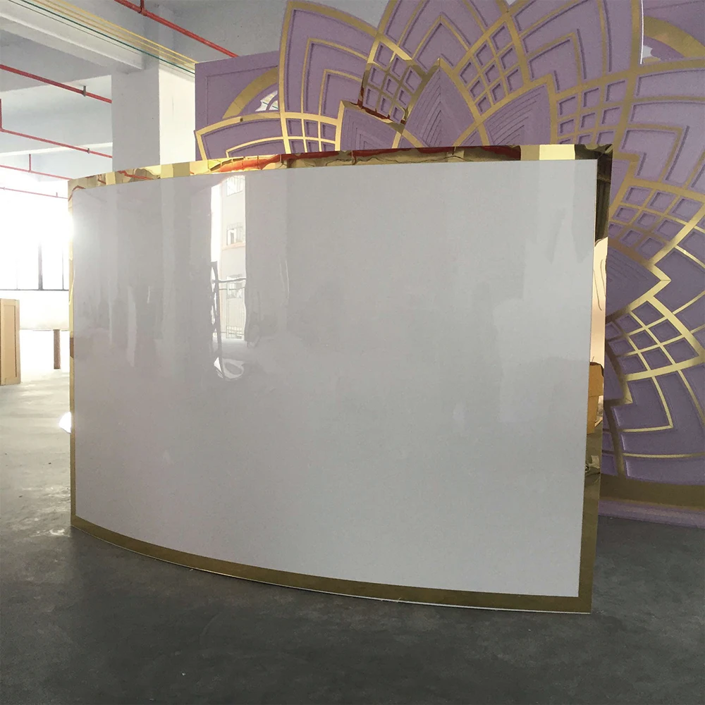 Modern White And Gold Edge Hot Recommend KALLISTO Bar Table For Wedding Party Decor.
Modern White And Gold Edge Hot Recommend KALLISTO Bar Table For Wedding Party Decor.