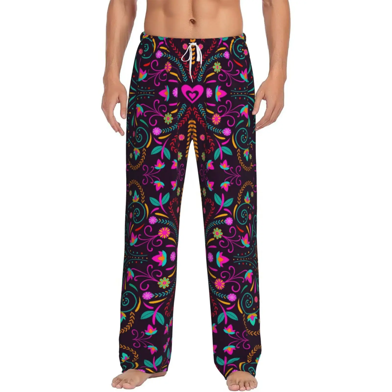 Mexican Colorful Ornate Ethnic Birds and Flowers Mens Pajamas Pyjamas Pants Lounge Pants Sleep Bottoms
Mexican Colorful Ornate Ethnic Birds and Flowers Mens Pajamas Pyjamas Pants Lounge Pants Sleep Bottoms