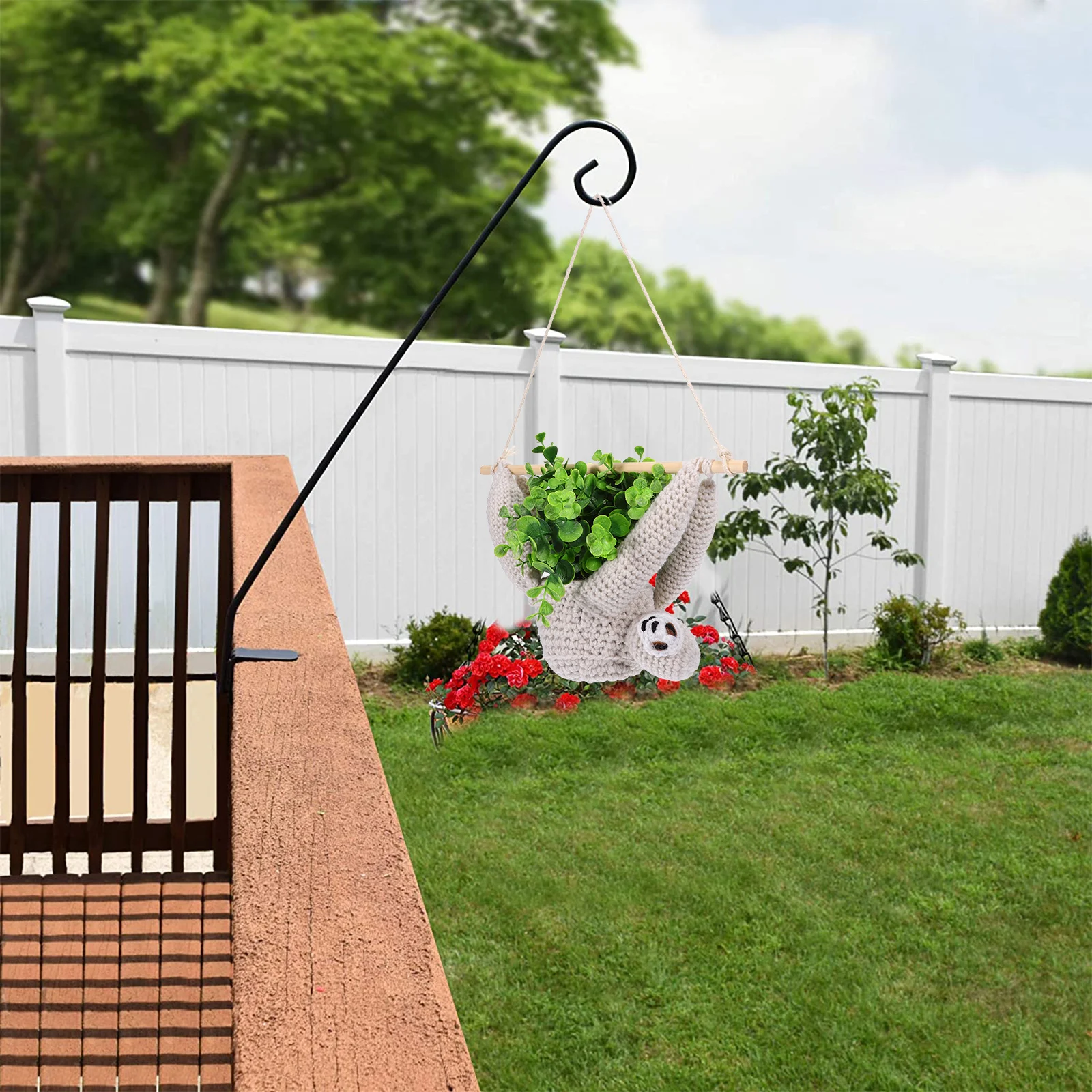 Sloth Pendant Flowerpot Hanger Macrame Planter Basket Bohemia Woven White Color Stick String Bedroom Balcony Stylish Plant
Sloth Pendant Flowerpot Hanger Macrame Planter Basket Bohemia Woven White Color Stick String Bedroom Balcony Stylish Plant
