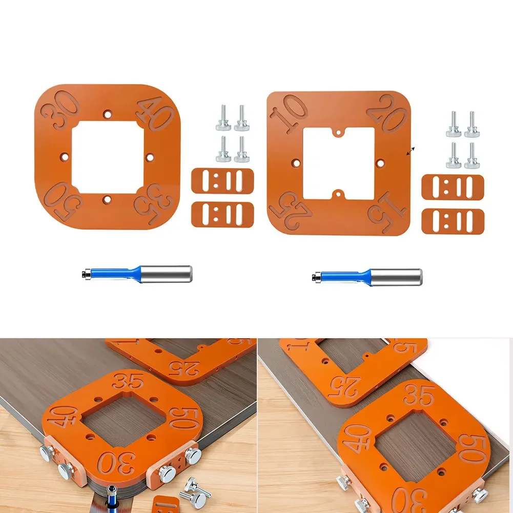Plastic Router Corner Radius Templates Jig 140 by 140 Millimeters with R10 R25 R30 R50 Circular Milling for Woodworking
Plastic Router Corner Radius Templates Jig 140 by 140 Millimeters with R10 R25 R30 R50 Circular Milling for Woodworking