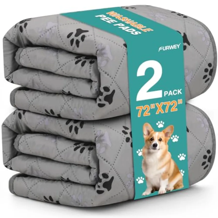 2 Pack Extra Large 72"X72" Washable Pee Pads for Dogs Super Absorbent Dog Training Pads Non-Slip Waterproof Pet Training Pads M
2 Pack Extra Large 72"X72" Washable Pee Pads for Dogs Super Absorbent Dog Training Pads Non-Slip Waterproof Pet Training Pads M