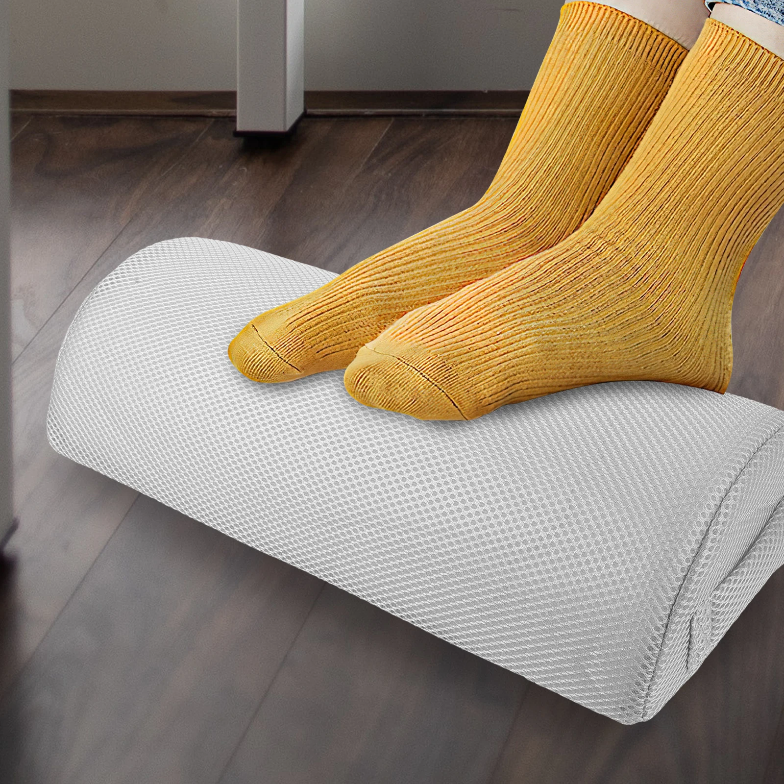 Half Circle Foot Pillow Leg Support Pad Office Grey Mesh 12x6 Inch Ergonomic Design Knee Bolster Material Leg Pads Wedge
Half Circle Foot Pillow Leg Support Pad Office Grey Mesh 12x6 Inch Ergonomic Design Knee Bolster Material Leg Pads Wedge