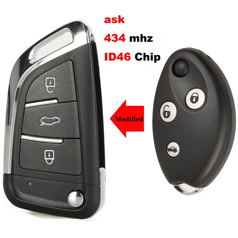jingyuqin New Modified Car Key For Citroen Senna C3 C5 Remote Control With Electronics 433Mhz Uncut Blade Keys
jingyuqin New Modified Car Key For Citroen Senna C3 C5 Remote Control With Electronics 433Mhz Uncut Blade Keys