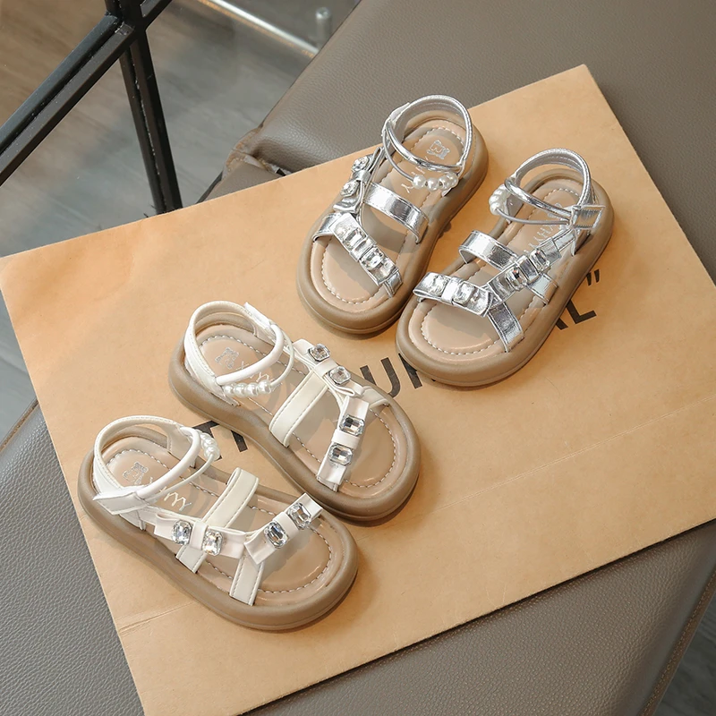 Baby Girls Open Toe Sandals Soft Sole Non-slip Children Summer Beach Shoes Kids Casual Flats Sandals Shiny Size 26-37
Baby Girls Open Toe Sandals Soft Sole Non-slip Children Summer Beach Shoes Kids Casual Flats Sandals Shiny Size 26-37