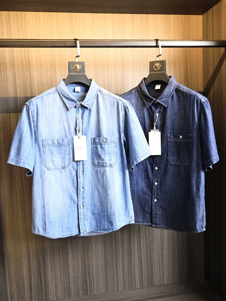 American Casual Men's Breathable Loose Fit Summer Shirt Fashionable Urban Style Short Sleeve Cotton Pure Color Button down
American Casual Men's Breathable Loose Fit Summer Shirt Fashionable Urban Style Short Sleeve Cotton Pure Color Button down