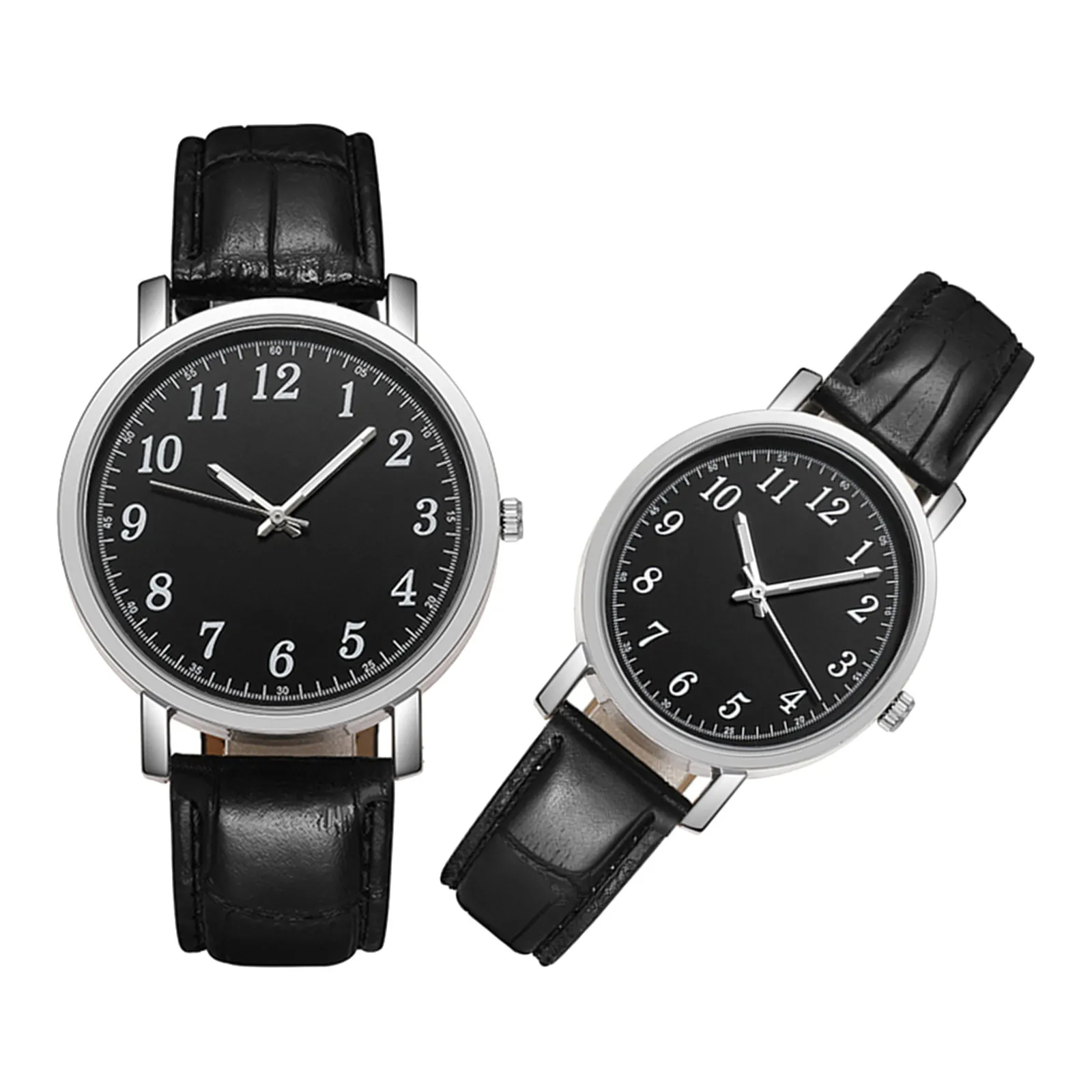 2Pcs Lover Wrist Watches Premium Alloy Glass Strap Trendy Simple Design Adjustable Comfortable for Daily Outdoor Indoor
2Pcs Lover Wrist Watches Premium Alloy Glass Strap Trendy Simple Design Adjustable Comfortable for Daily Outdoor Indoor