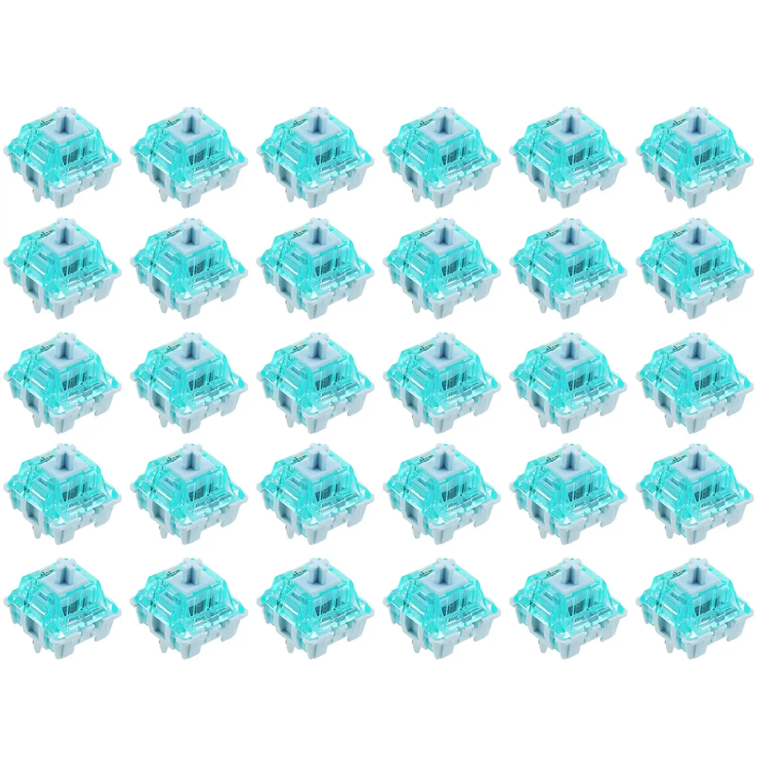 30PCS 20mm Spring Tactile Key Switch, MX Structure Mechanical Keyboard Switch, 5pin, 48gf
30PCS 20mm Spring Tactile Key Switch, MX Structure Mechanical Keyboard Switch, 5pin, 48gf